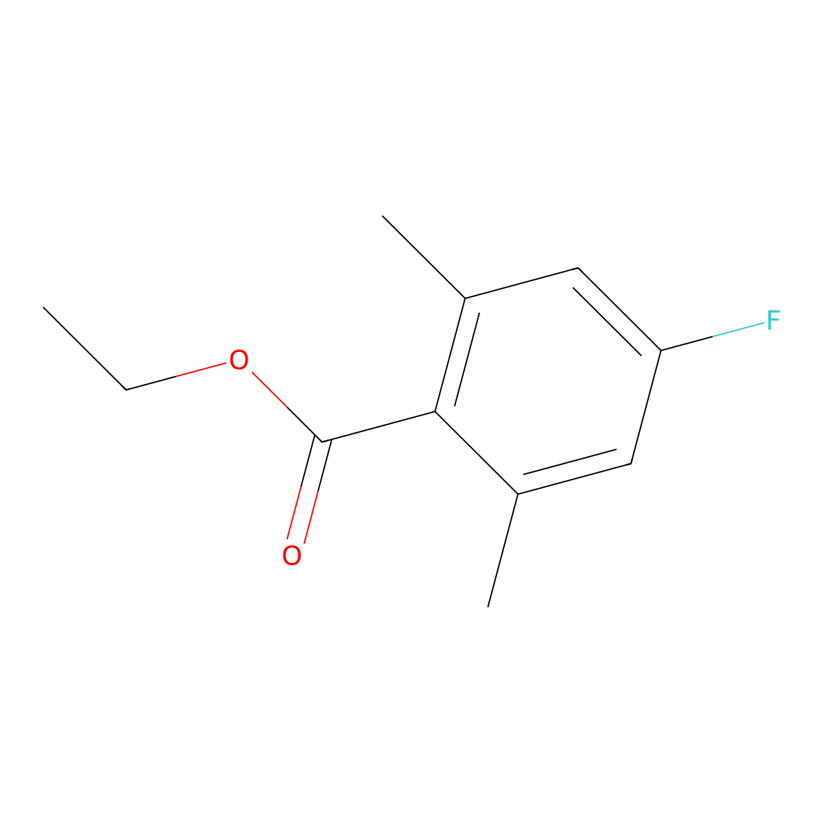 Ethyl 4-fluoro-2,6-dimethylbenzoate molecular structure, CAS 773135-70-9