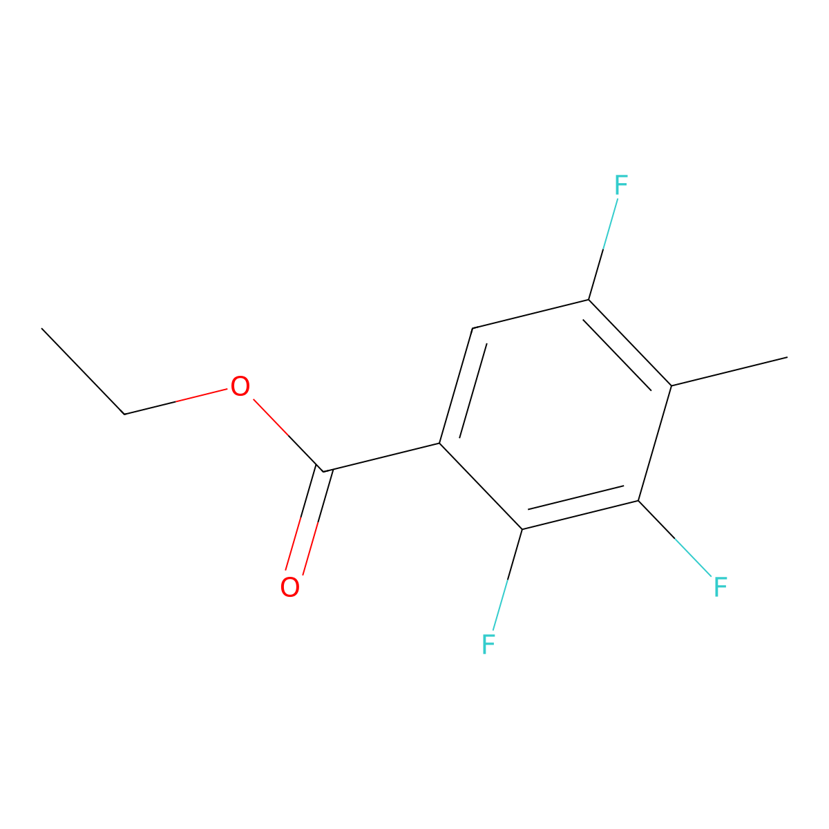 Ethyl 2,3,5-trifluoro-4-methylbenzoate molecular structure, CAS 773135-71-0