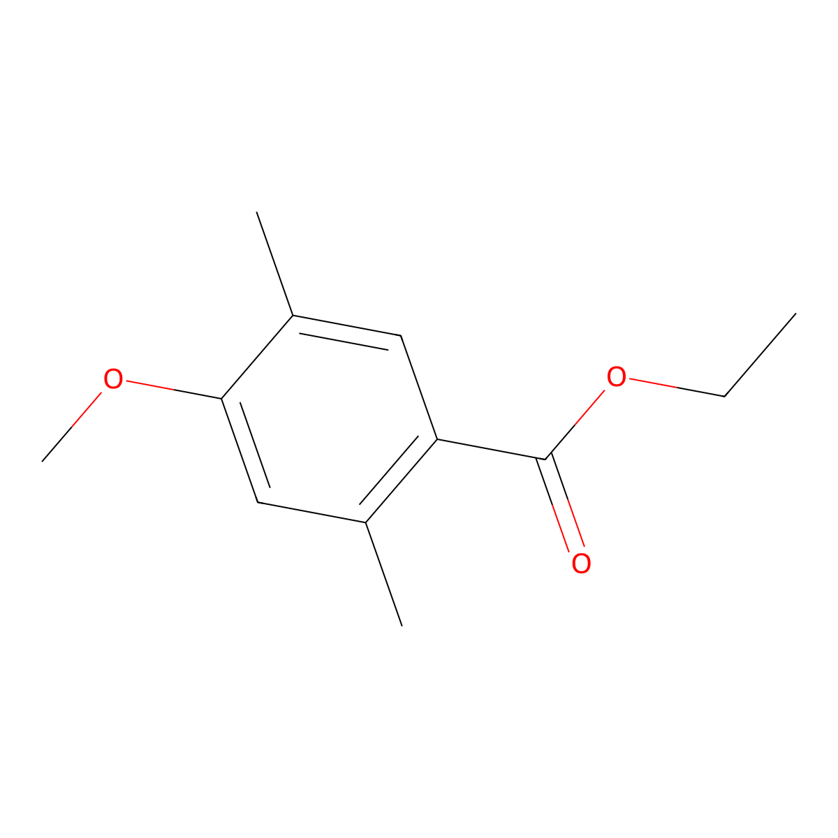 Ethyl 4-methoxy-2,5-dimethylbenzoate molecular structure, CAS 773135-73-2