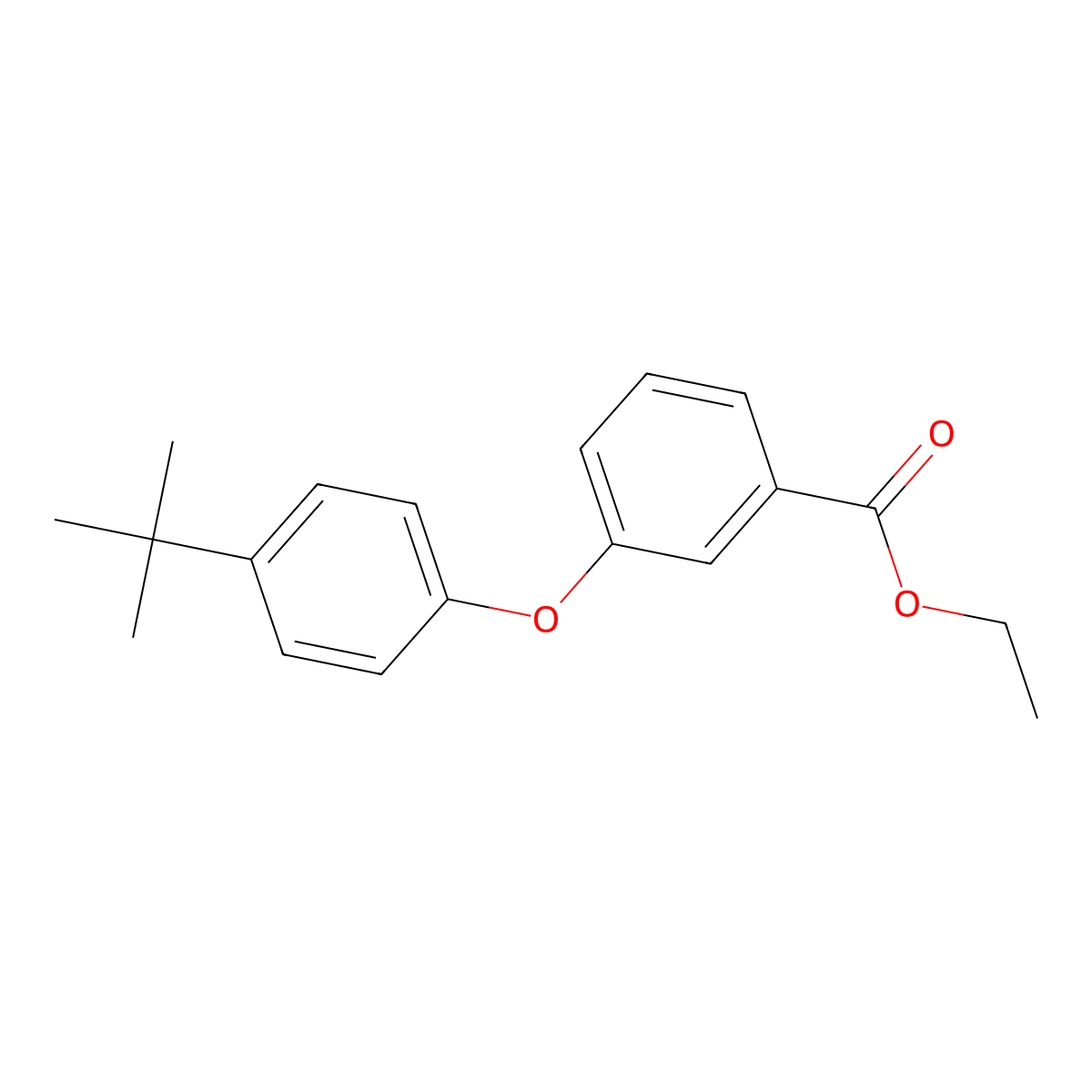 Ethyl 3-(4-tert-butylphenoxy)benzoate molecular structure, CAS 773136-00-8