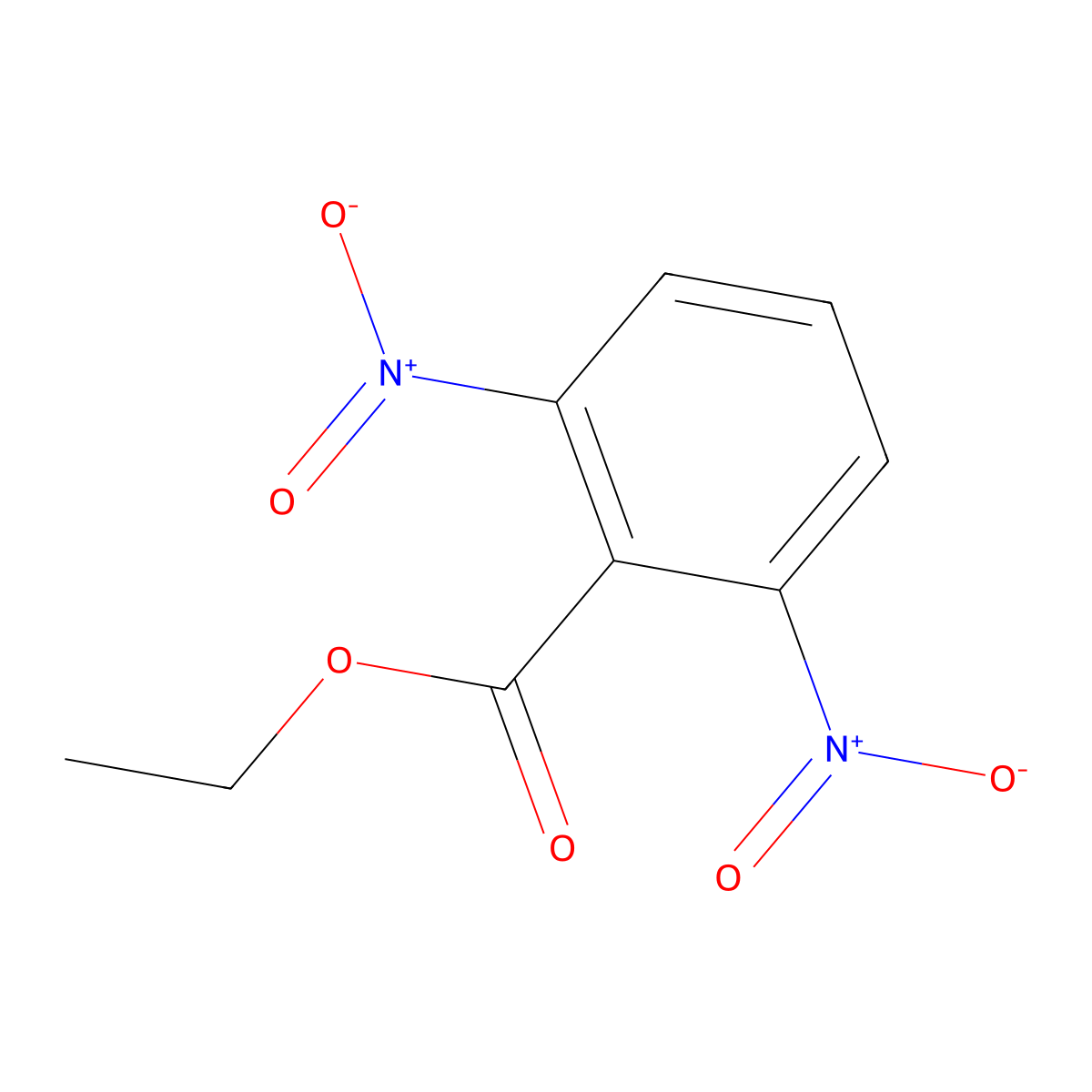 Ethyl 2,6-dinitrobenzoate molecular structure, CAS 773136-03-1
