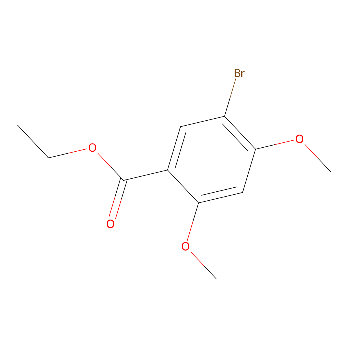 Ethyl 5-bromo-2,4-dimethoxybenzoate molecular structure, CAS 773136-05-3
