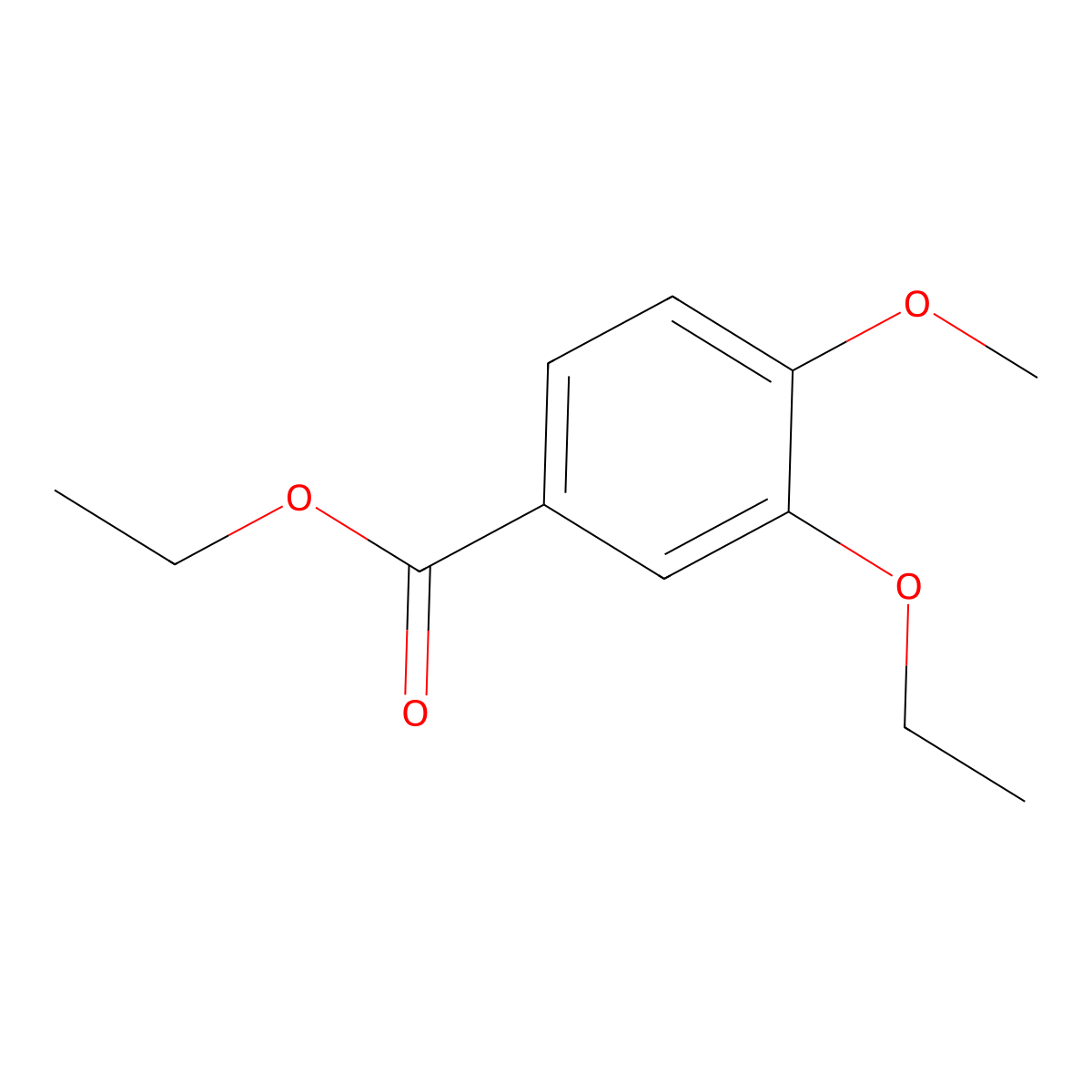 Ethyl 3-ethoxy-4-methoxybenzoate molecular structure, CAS 773136-06-4
