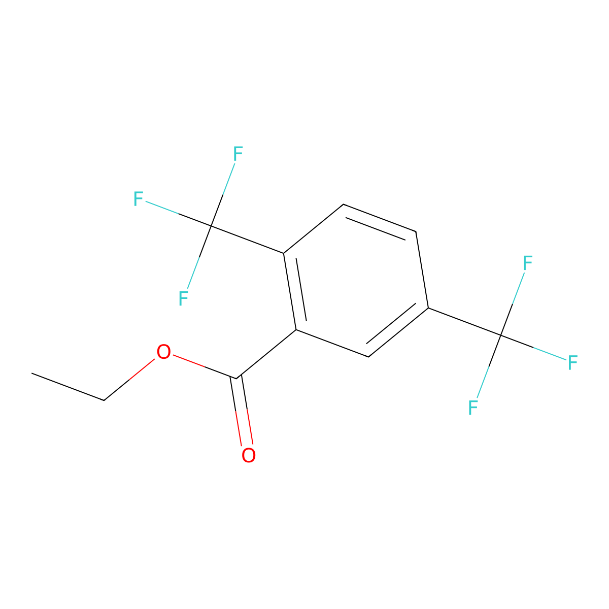 Ethyl 2,5-bis(trifluoromethyl)benzoate molecular structure, CAS 773136-40-6