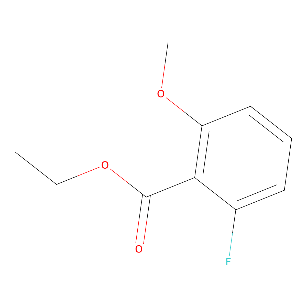 Ethyl 2-Fluoro-6-methoxybenzoate molecular structure, CAS 773136-55-3