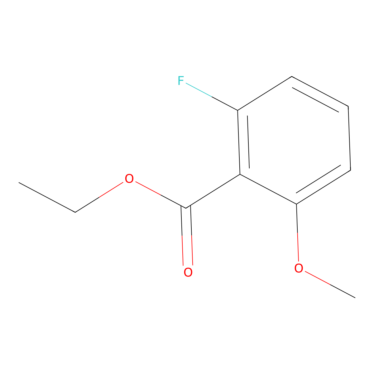 Ethyl 2-Fluoro-6-methoxybenzoate molecular structure, CAS 773136-55-3