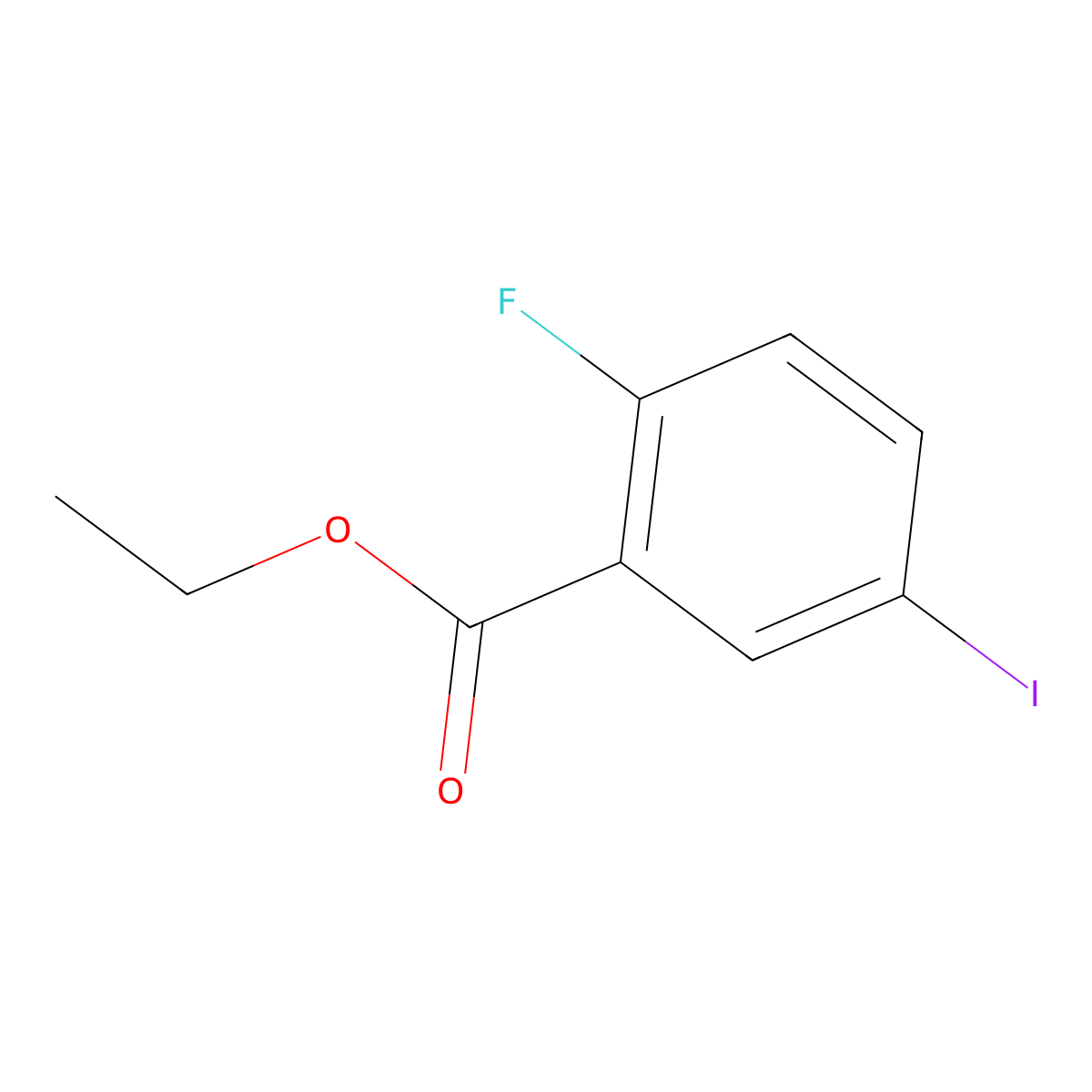 Ethyl 2-fluoro-5-iodobenzoate molecular structure, CAS 773136-66-6