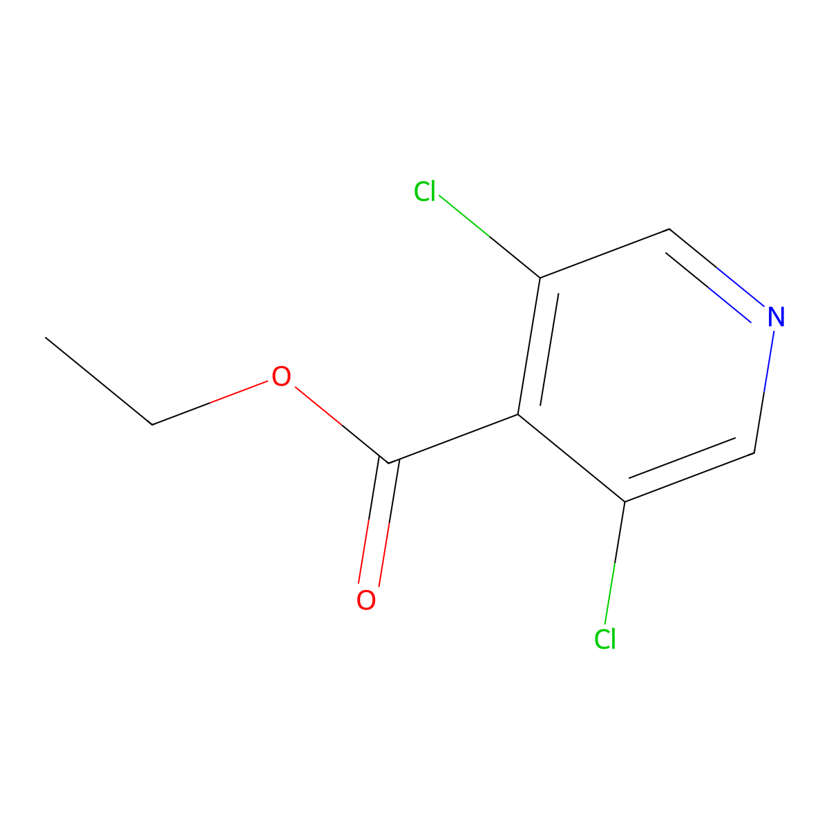 Ethyl 3,5-dichloropyridine-4-carboxylate molecular structure, CAS 773136-79-1