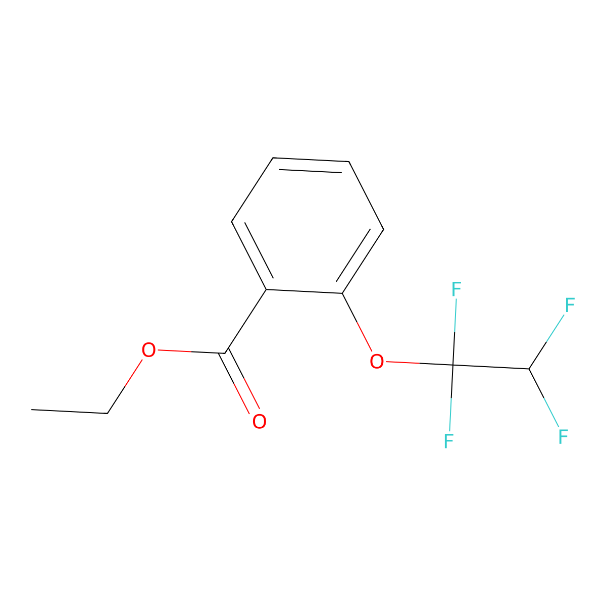 2-(1,1,2,2-Tetrafluoroethoxy)benzoic acid ethyl ester molecular structure, CAS 773136-87-1