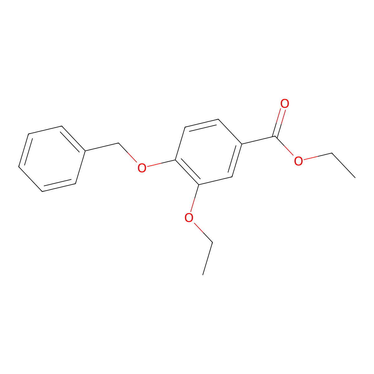 Ethyl 4-(benzyloxy)-3-ethoxybenzoate molecular structure, CAS 773137-70-5