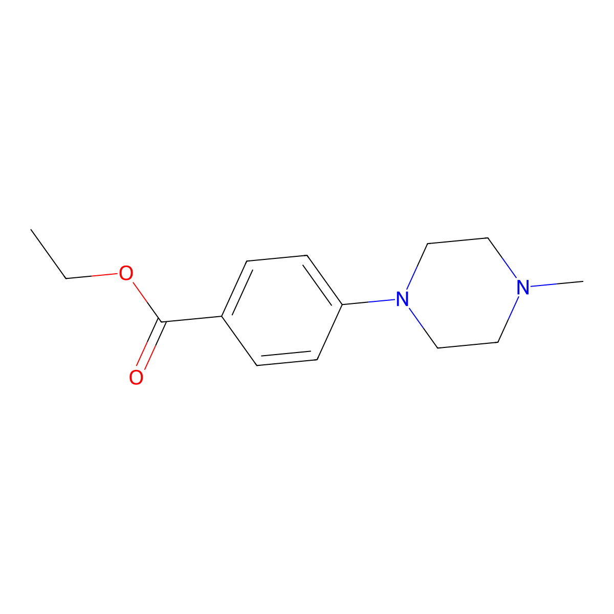 Ethyl 4-(4-methylpiperazin-1-YL)benzoate molecular structure, CAS 773137-71-6