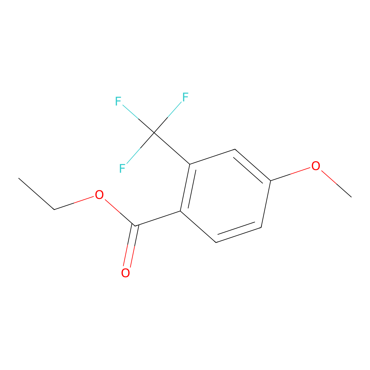 Ethyl 4-methoxy-2-(trifluoromethyl)benzoate molecular structure, CAS 773138-36-6