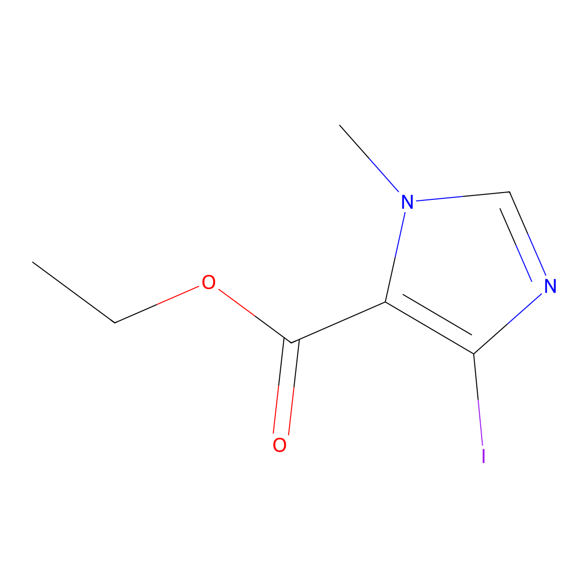 ethyl 4-iodo-1-methyl-1H-imidazole-5-carboxylate molecular structure, CAS 773138-43-5