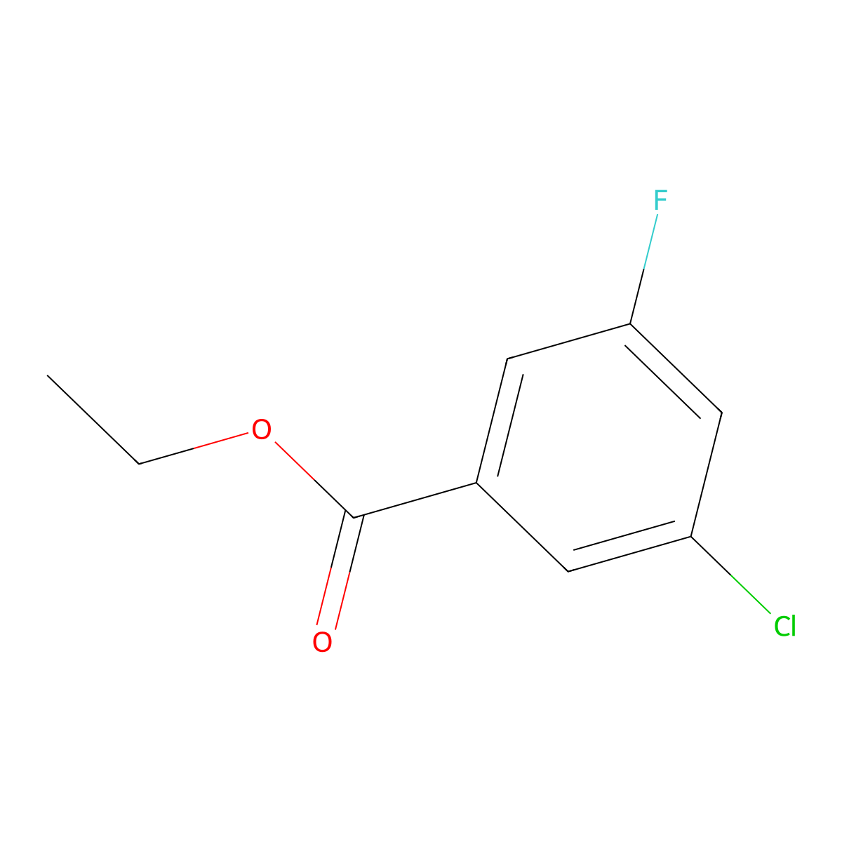Ethyl 3-chloro-5-fluorobenzoate molecular structure, CAS 773138-93-5