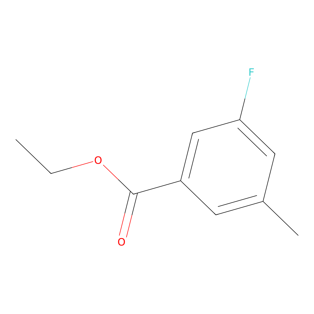 Ethyl 3-fluoro-5-methylbenzoate molecular structure, CAS 773139-34-7
