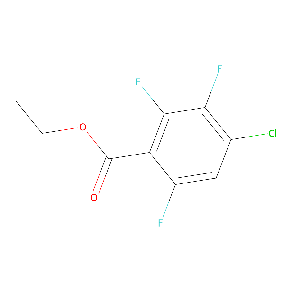 Ethyl 4-chloro-2,3,6-trifluorobenzoate molecular structure, CAS 773139-42-7