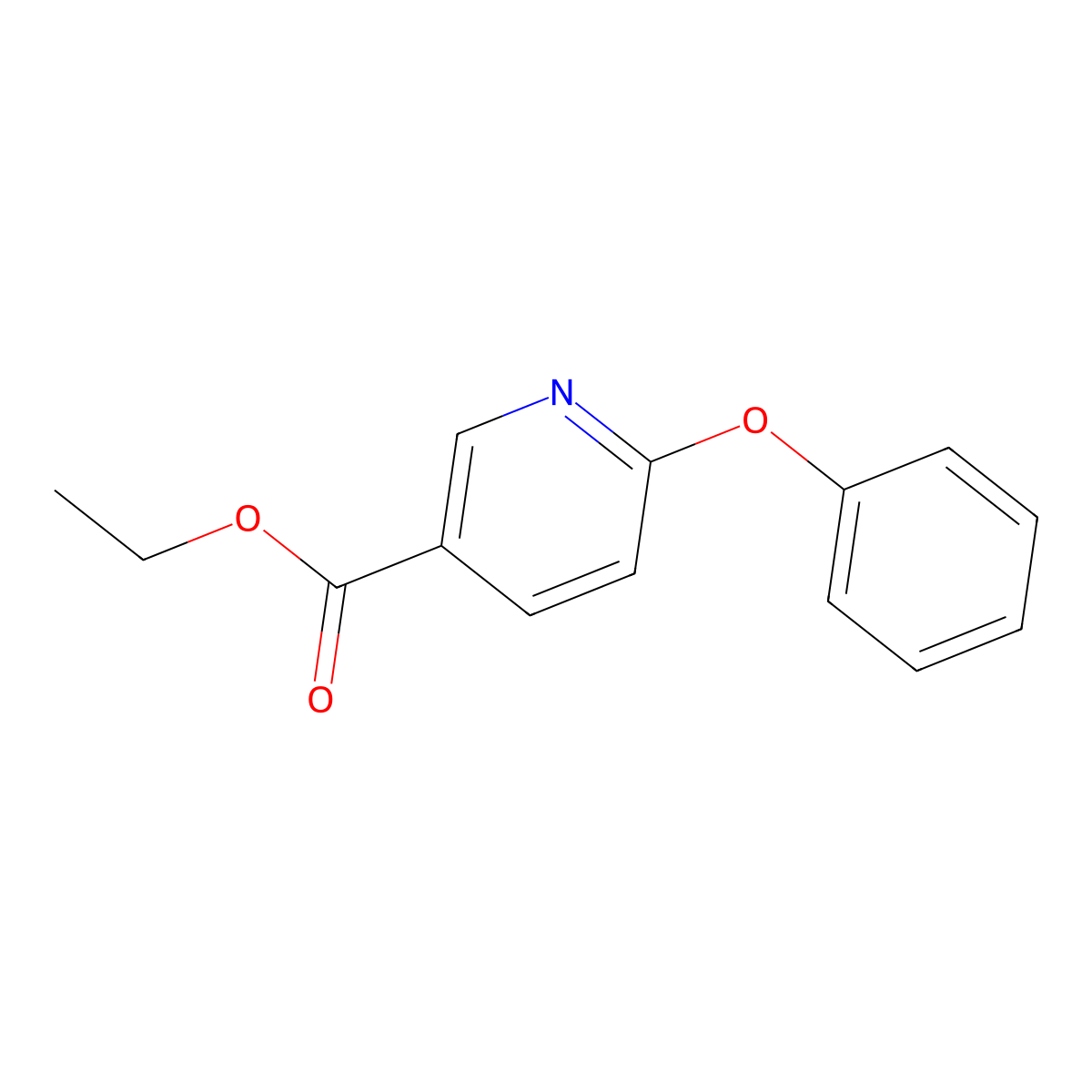 Ethyl 6-phenoxynicotinate molecular structure, CAS 773139-52-9