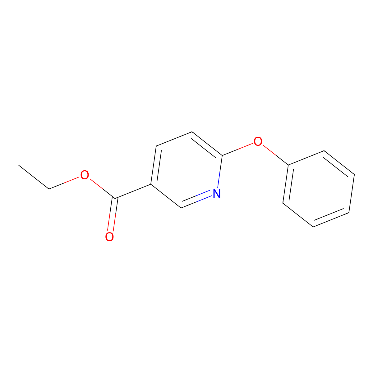 Ethyl 6-phenoxynicotinate molecular structure, CAS 773139-52-9