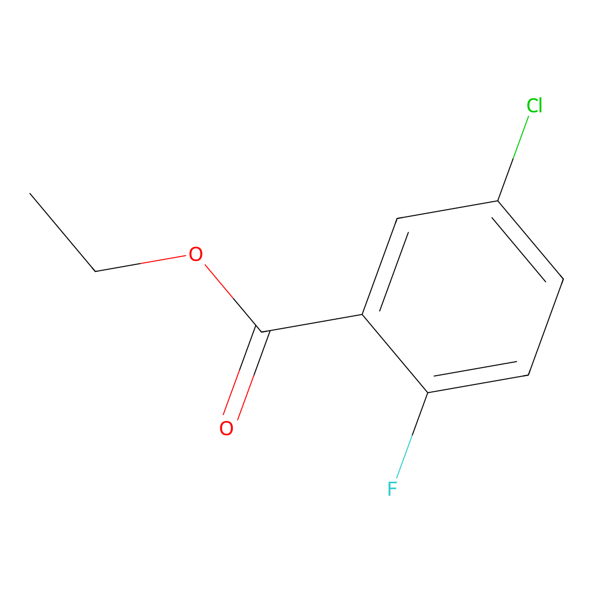 Benzoic acid, 5-chloro-2-fluoro-, ethyl ester molecular structure, CAS 773139-56-3