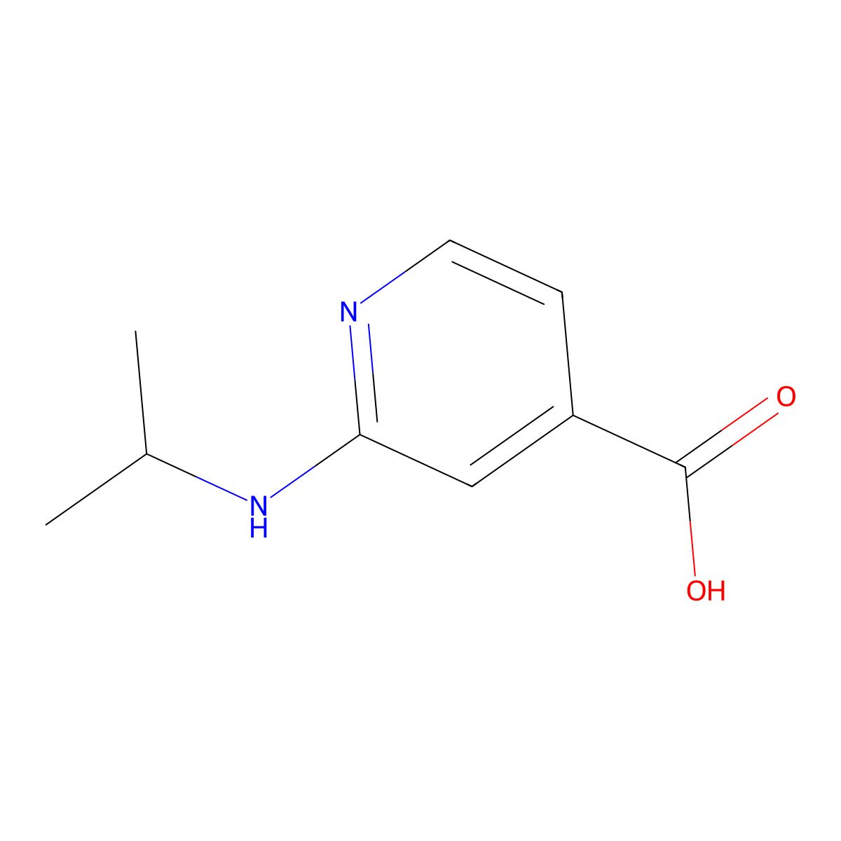 2-(Isopropylamino)isonicotinic acid molecular structure, CAS 77314-51-3
