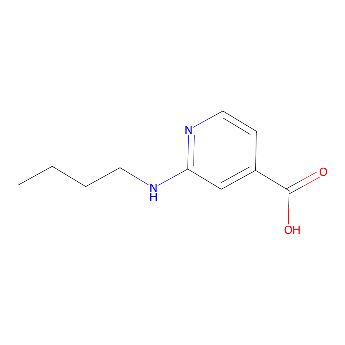 2-(Butylamino)isonicotinic acid molecular structure, CAS 77314-78-4