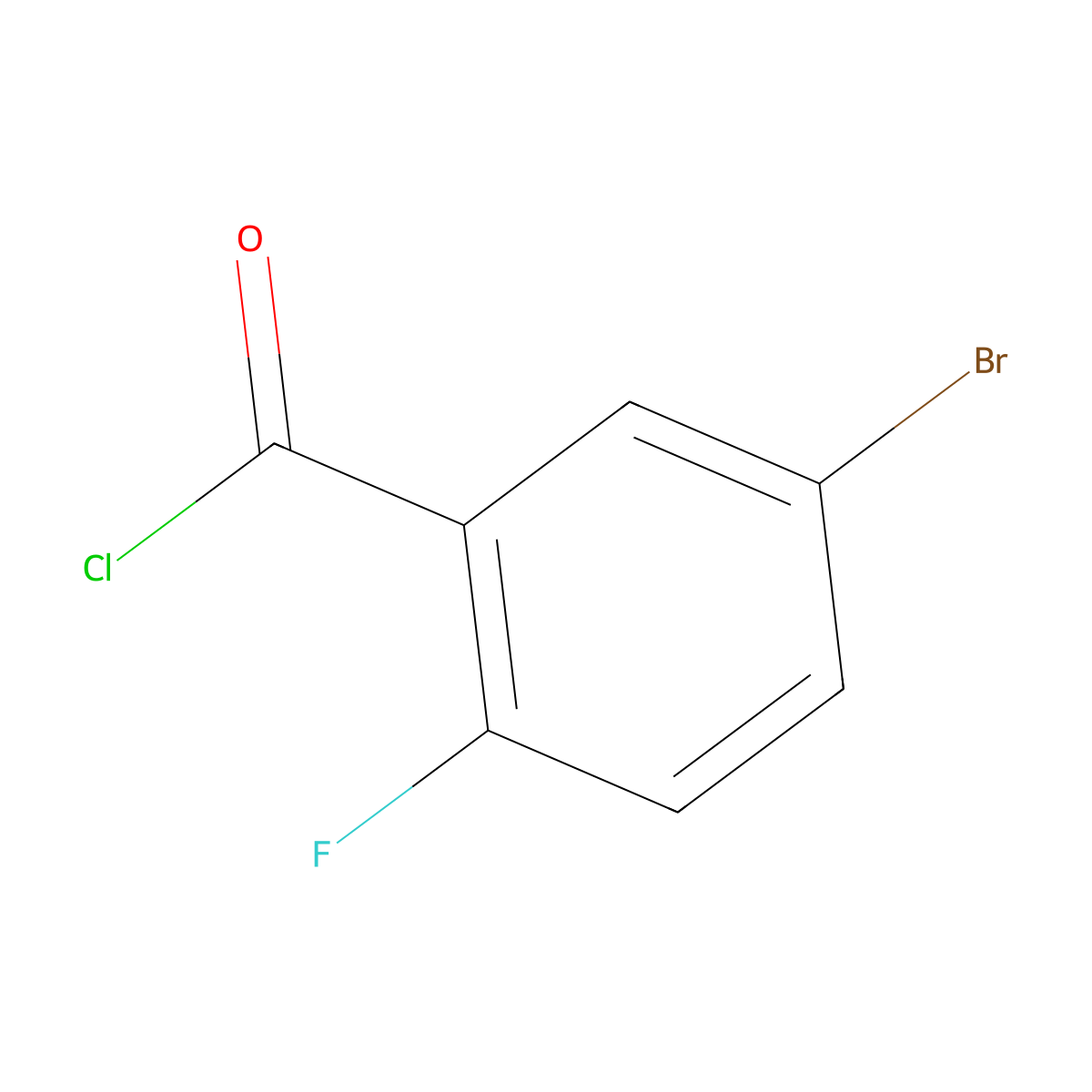 5-Bromo-2-fluorobenzoyl chloride molecular structure, CAS 773140-42-4