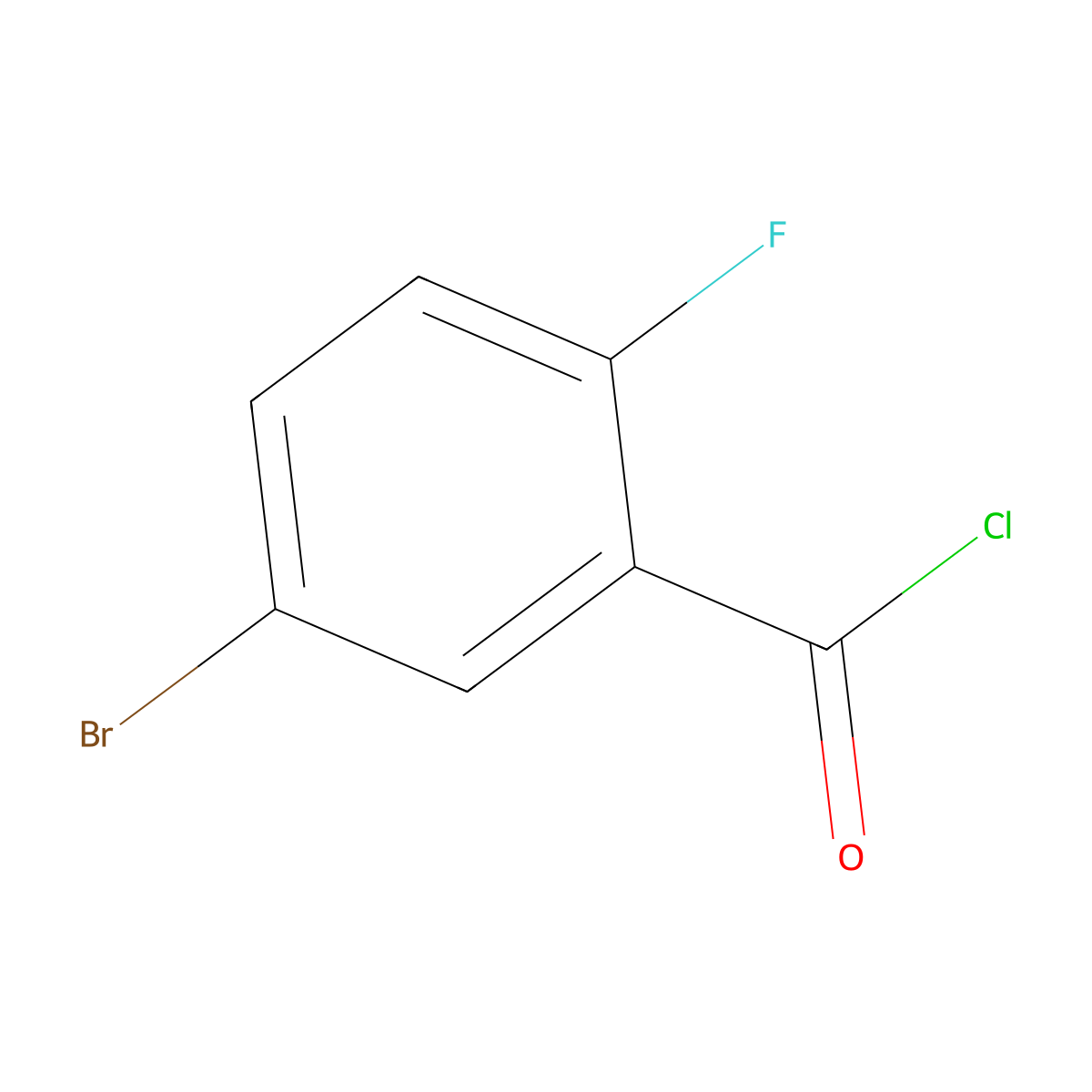 5-Bromo-2-fluorobenzoyl chloride molecular structure, CAS 773140-42-4
