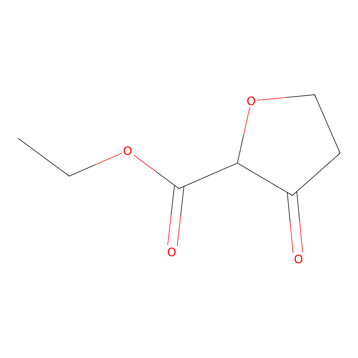 Ethyl 3-oxooxolane-2-carboxylate molecular structure, CAS 773140-46-8