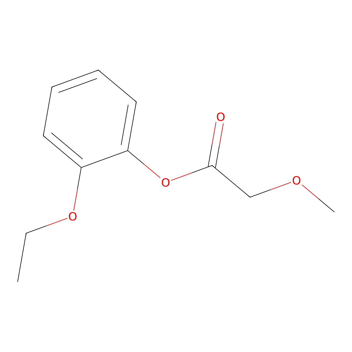 2-Ethoxyphenyl 2-methoxyacetate molecular structure, CAS 773151-60-3