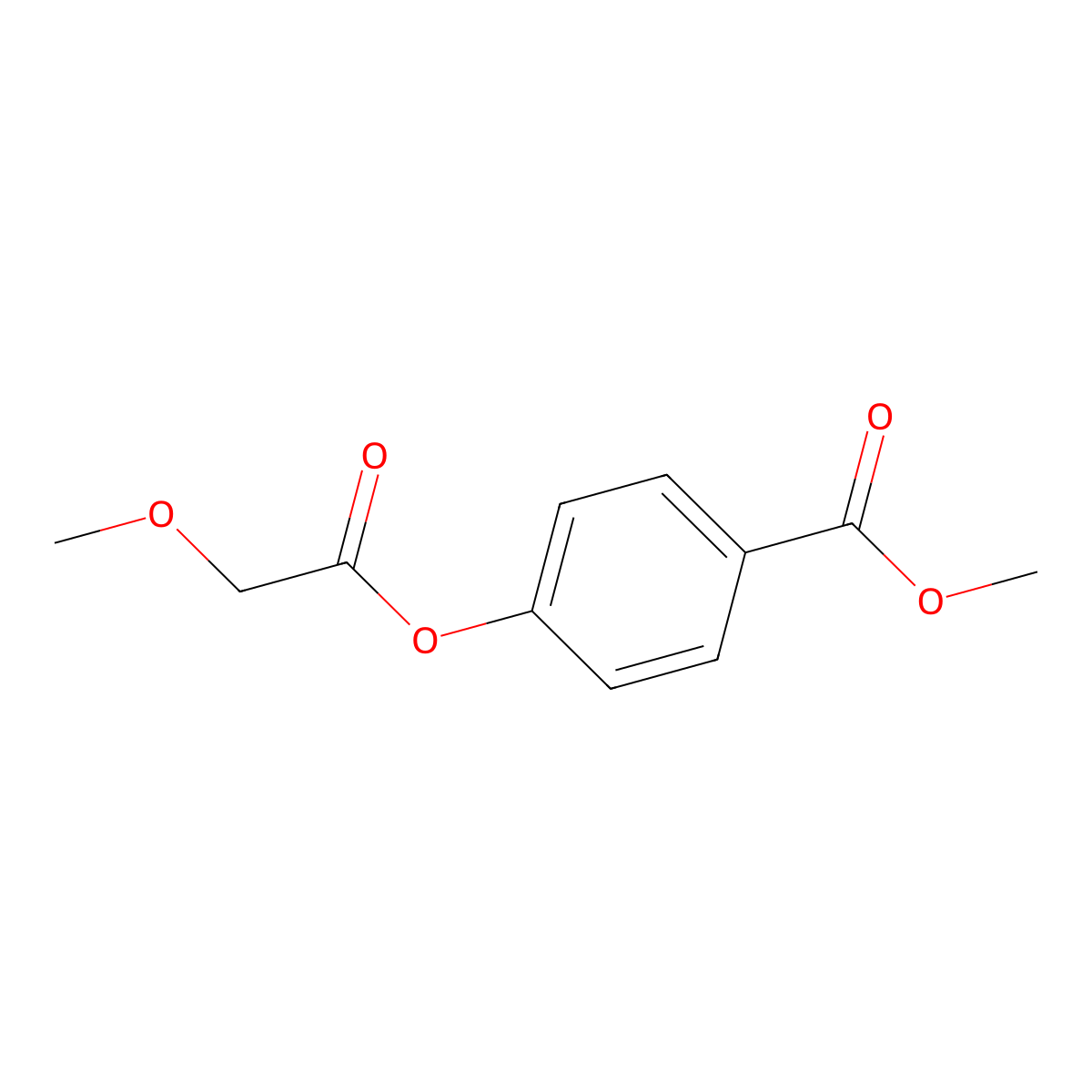 4-(Methoxycarbonyl)phenyl 2-methoxyacetate molecular structure, CAS 773151-67-0