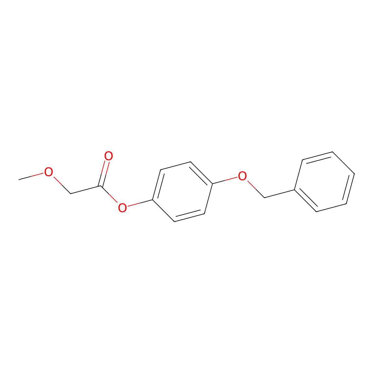 4-(Benzyloxy)phenyl methoxyacetate molecular structure, CAS 773151-68-1
