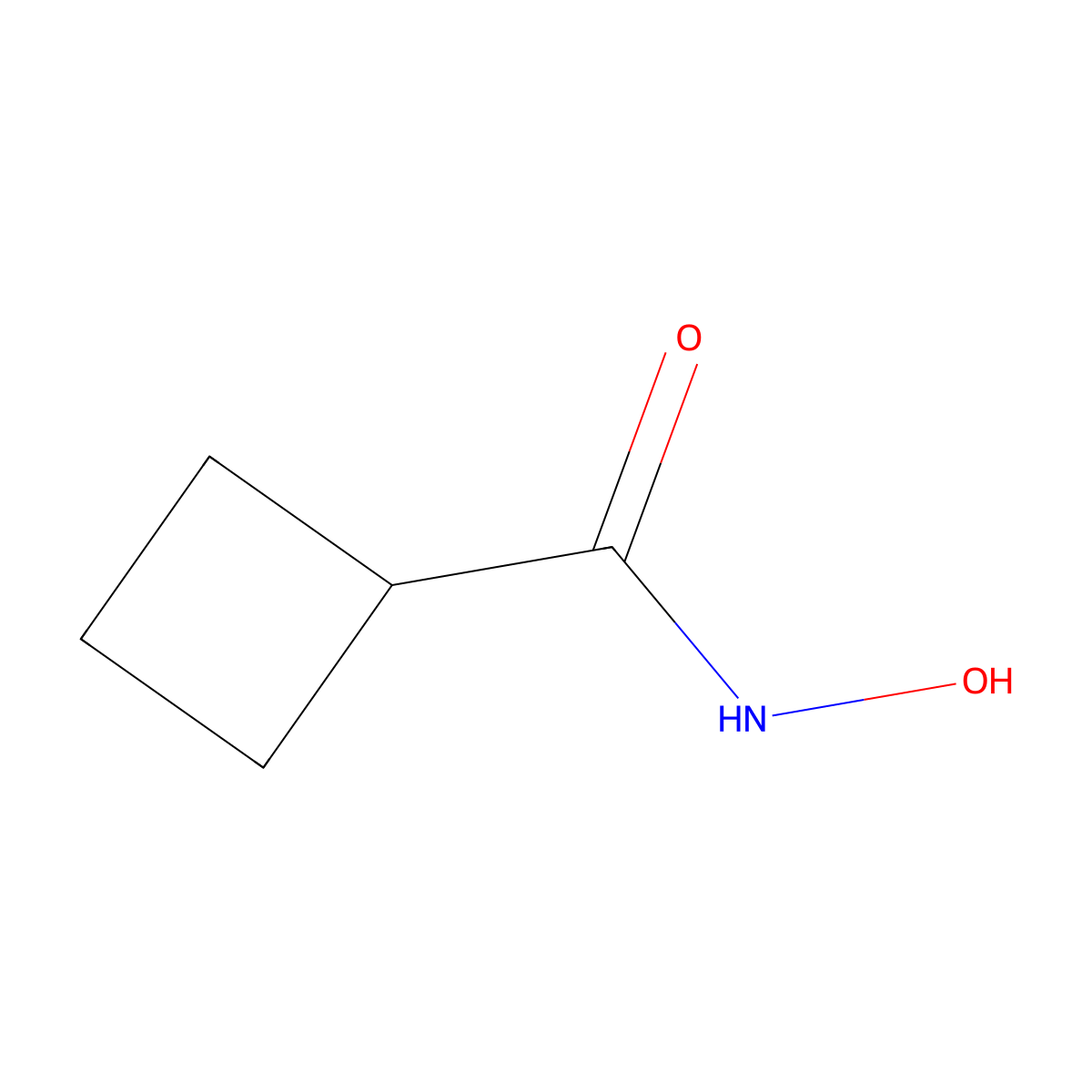 N-hydroxycyclobutanecarboxamide molecular structure, CAS 77317-97-6