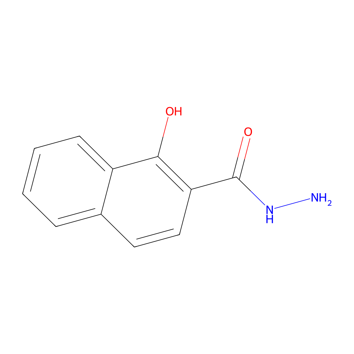 1-Hydroxy-2-naphthohydrazide molecular structure, CAS 7732-44-7