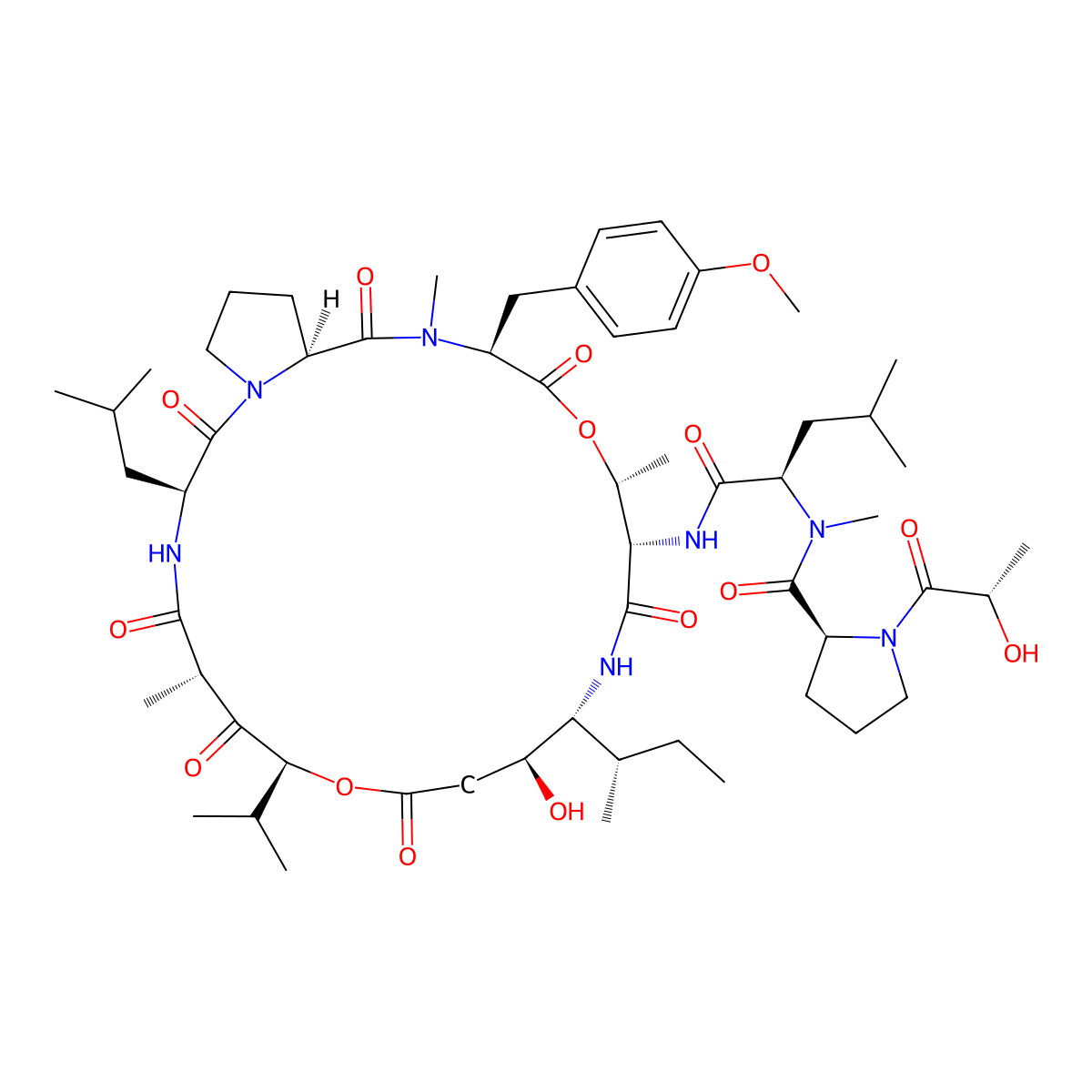 Didemnin B molecular structure, CAS 77327-05-0