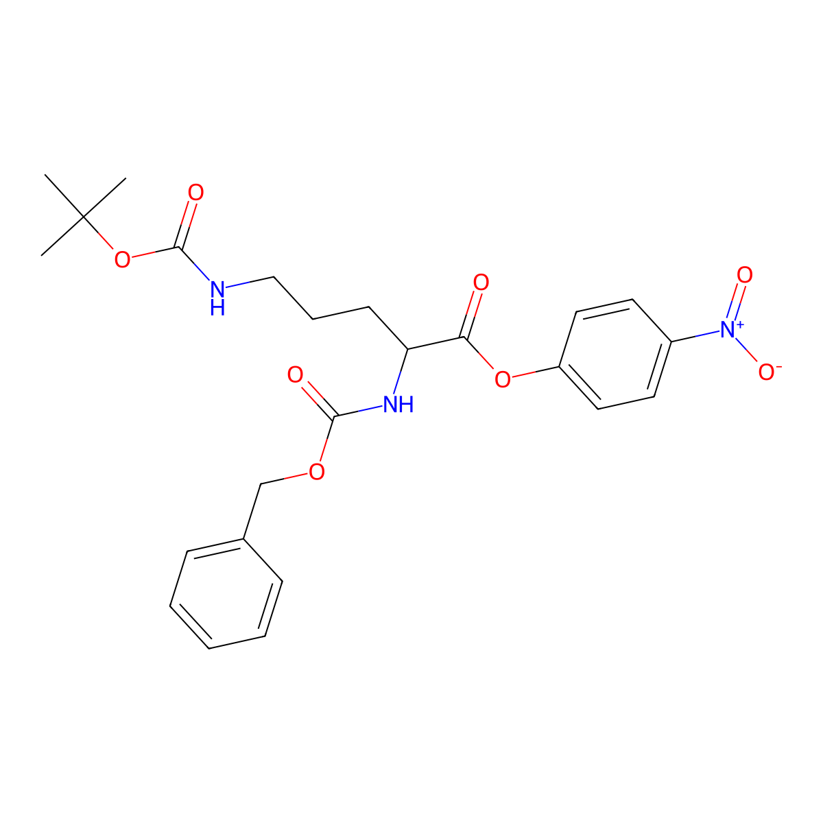 Z-Orn(Boc)-ONP molecular structure, CAS 7733-30-4