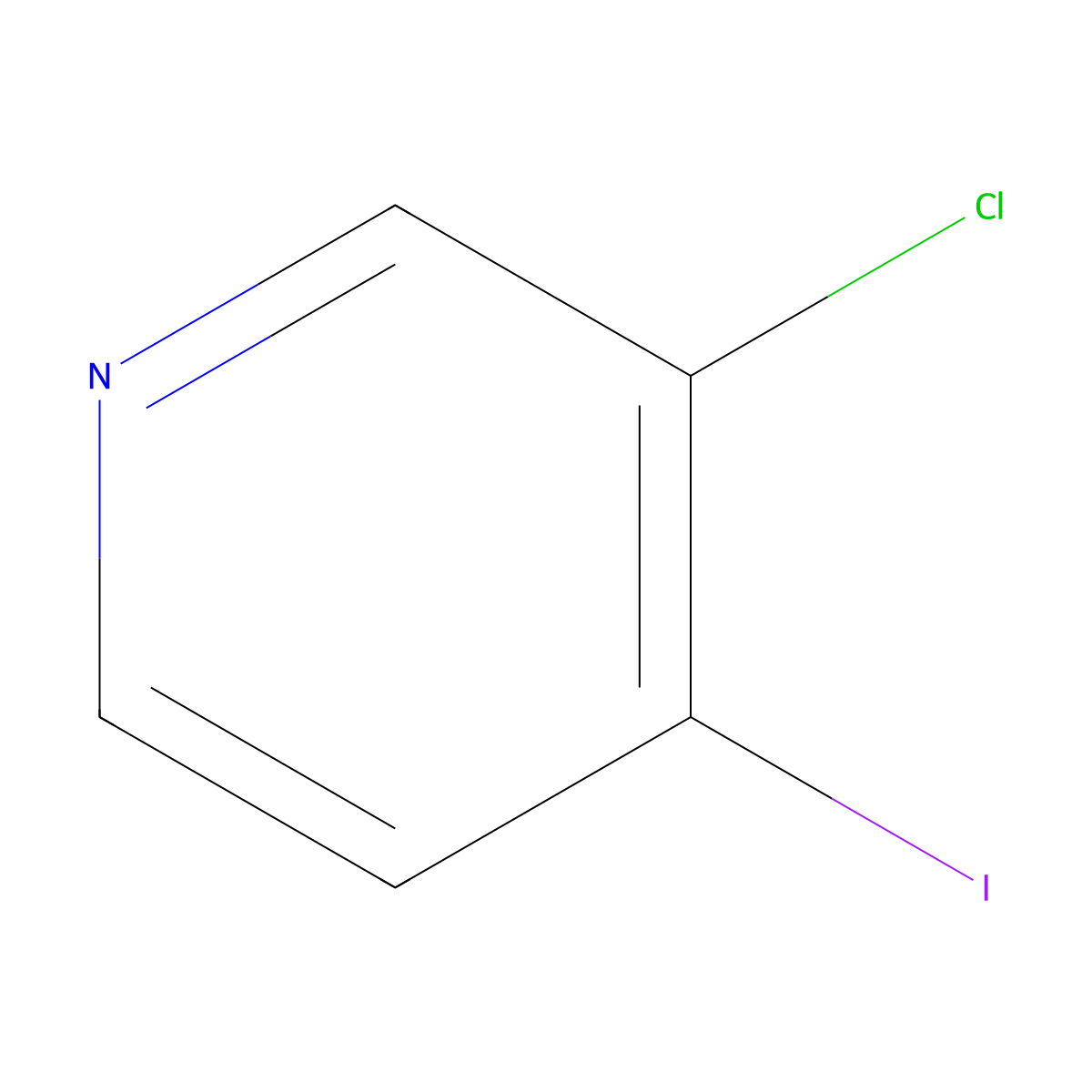 3-Chloro-4-iodopyridine molecular structure, CAS 77332-79-7