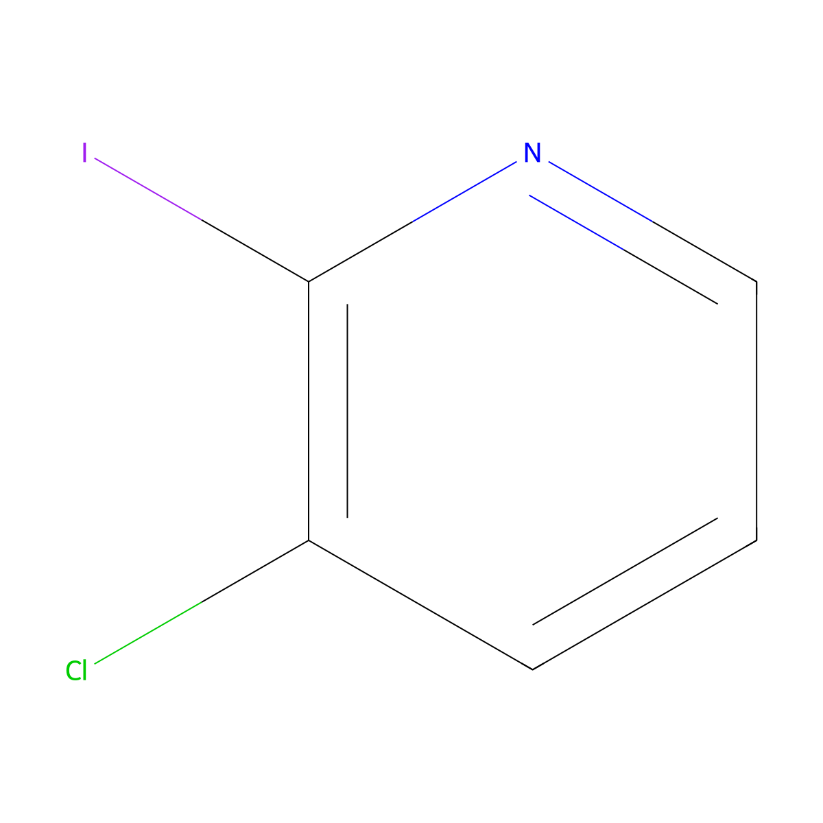 3-Chloro-2-iodopyridine molecular structure, CAS 77332-89-9