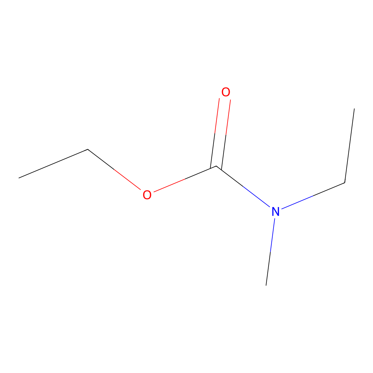Carbamic acid, ethylmethyl-, ethyl ester molecular structure, CAS 77333-18-7