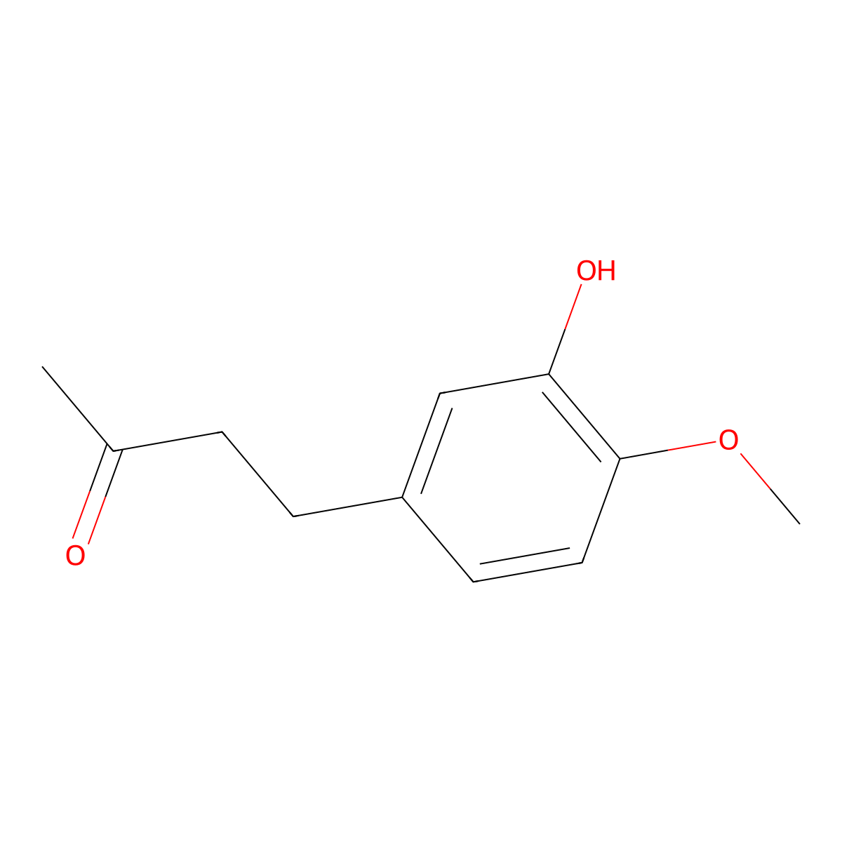 4-(3-Hydroxy-4-methoxyphenyl)butan-2-one molecular structure, CAS 77334-12-4