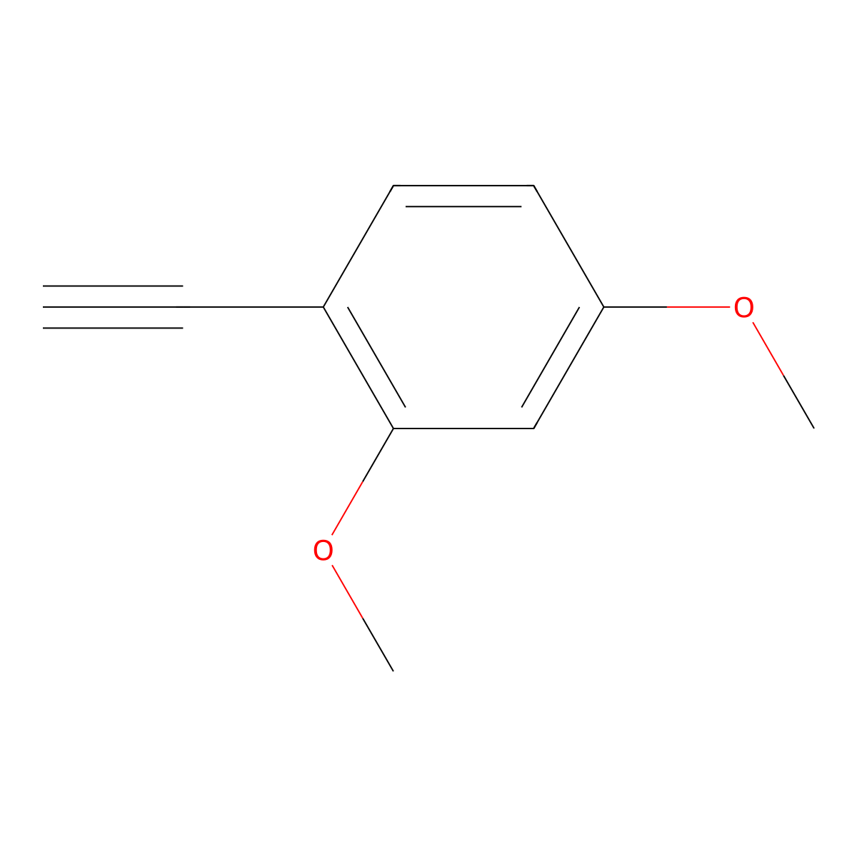 1-Ethynyl-2,4-dimethoxybenzene molecular structure, CAS 77336-36-8