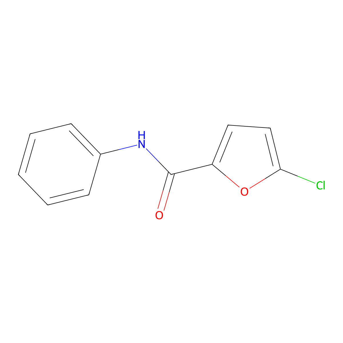5-Chloro-N-phenylfuran-2-carboxamide molecular structure, CAS 77336-99-3