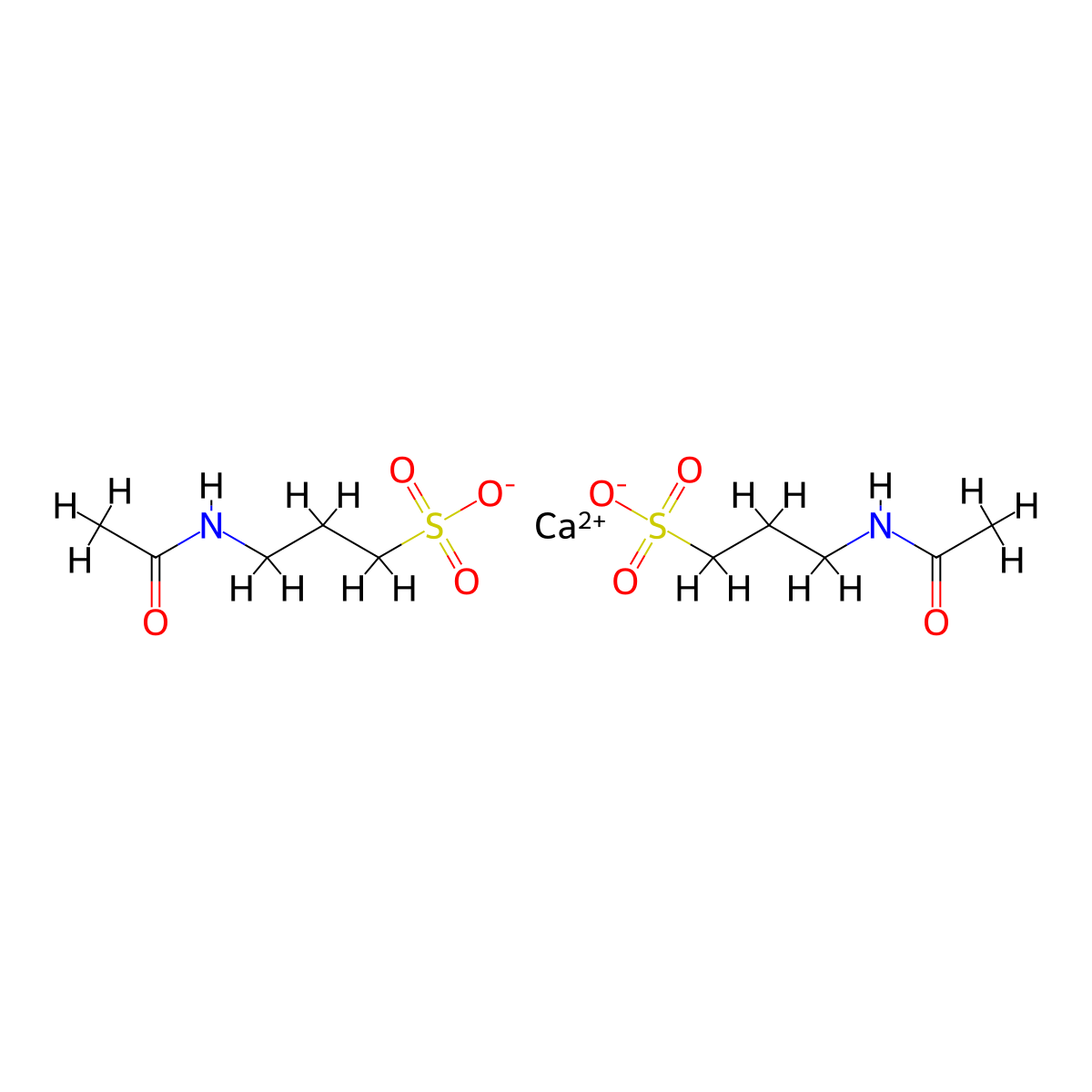 Acamprosate Calcium molecular structure, CAS 77337-73-6