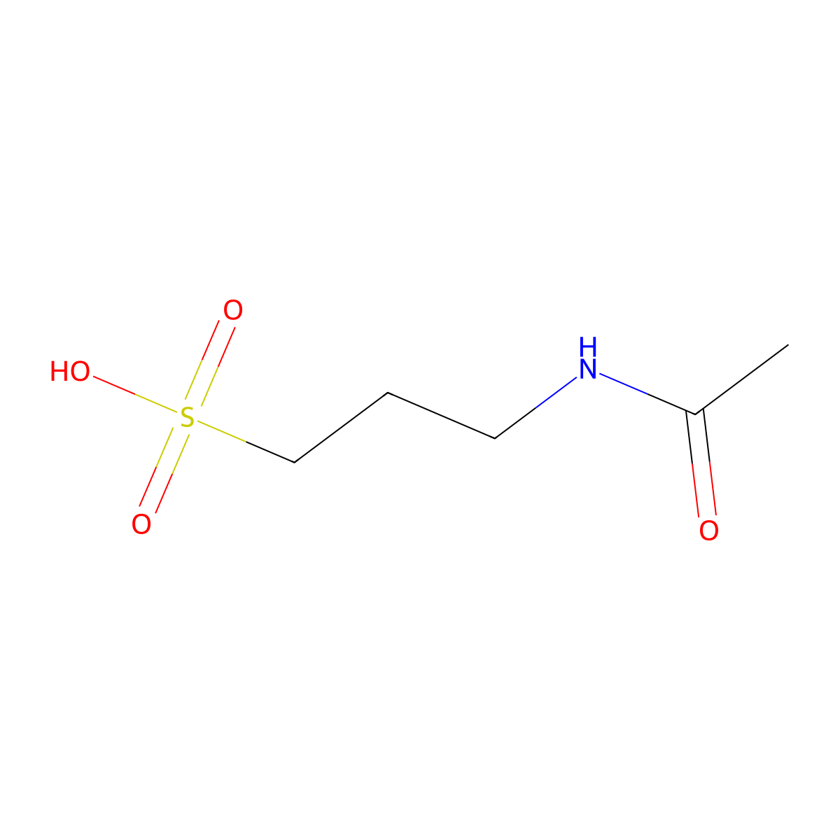 Acamprosate molecular structure, CAS 77337-76-9