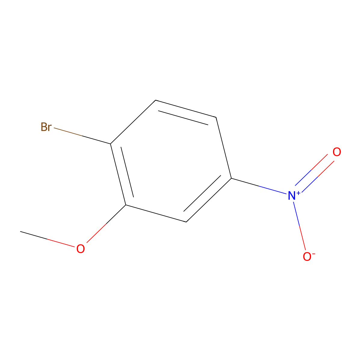 2-Bromo-5-nitroanisole molecular structure, CAS 77337-82-7