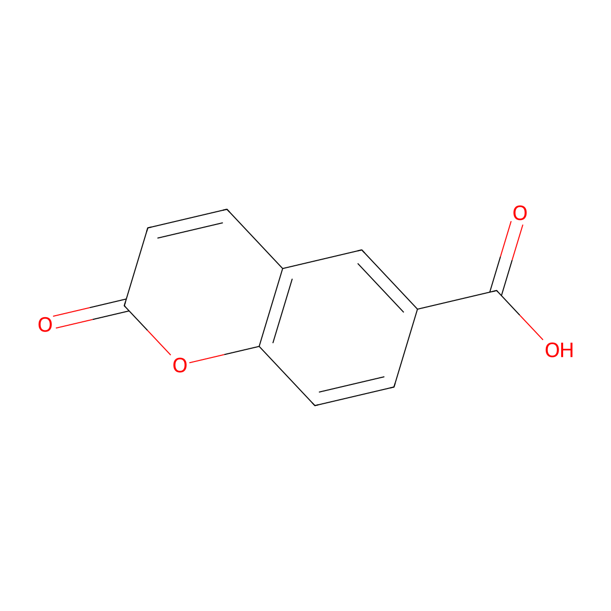 6-Carboxycoumarin molecular structure, CAS 7734-80-7
