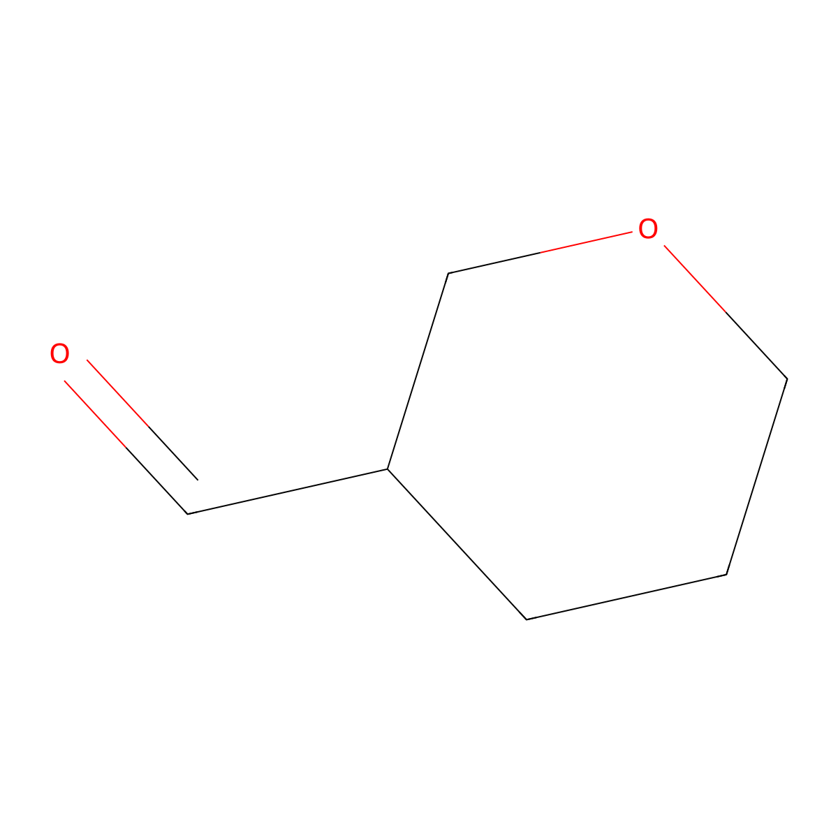 Oxane-3-carbaldehyde molecular structure, CAS 77342-93-9