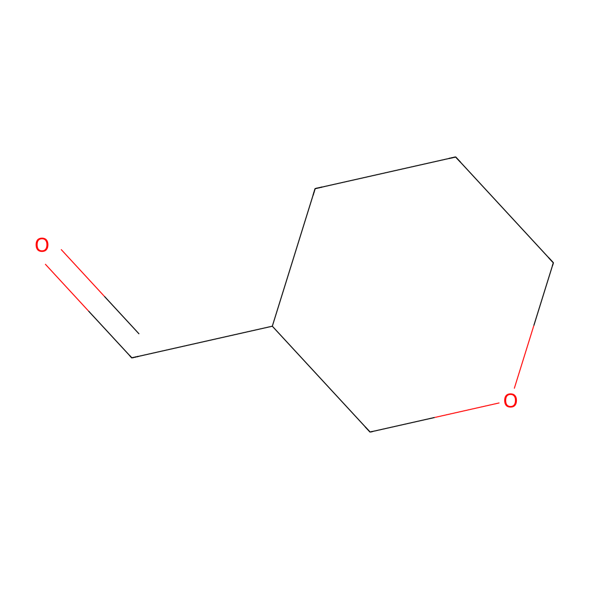 Oxane-3-carbaldehyde molecular structure, CAS 77342-93-9