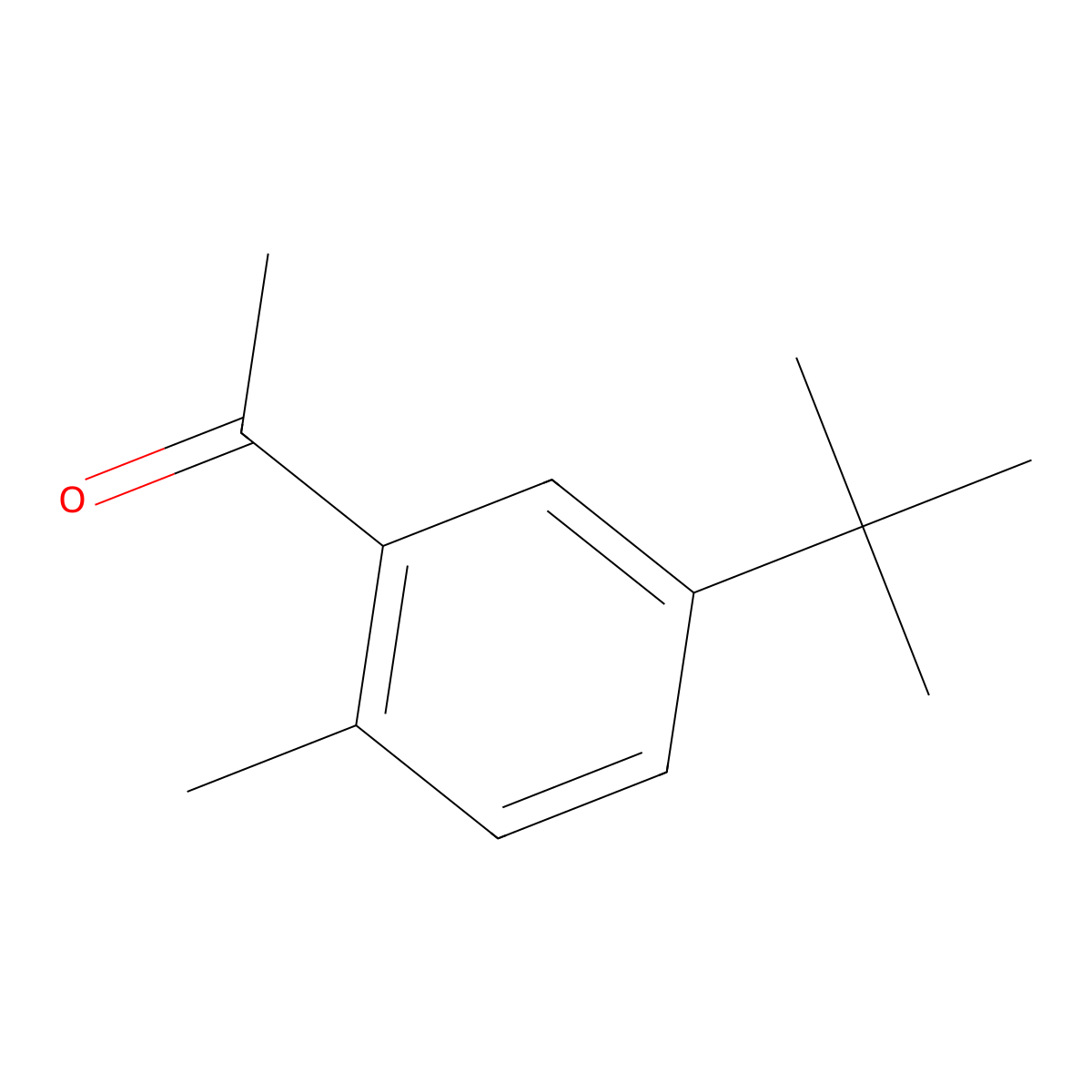 1-(5-Tert-butyl-2-methylphenyl)ethanone molecular structure, CAS 77344-64-0