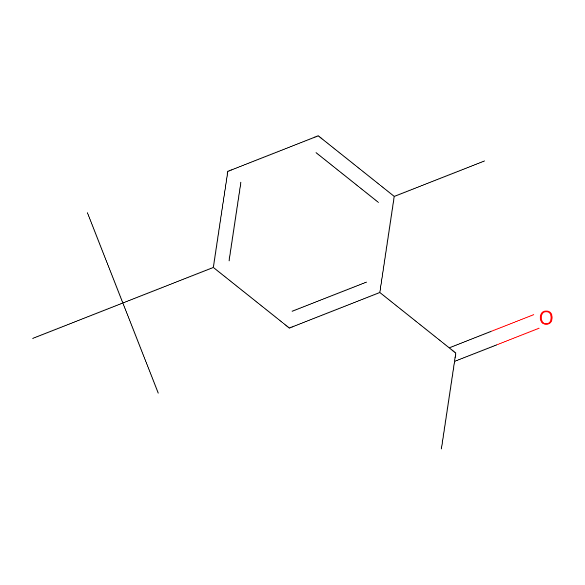 1-(5-Tert-butyl-2-methylphenyl)ethanone molecular structure, CAS 77344-64-0