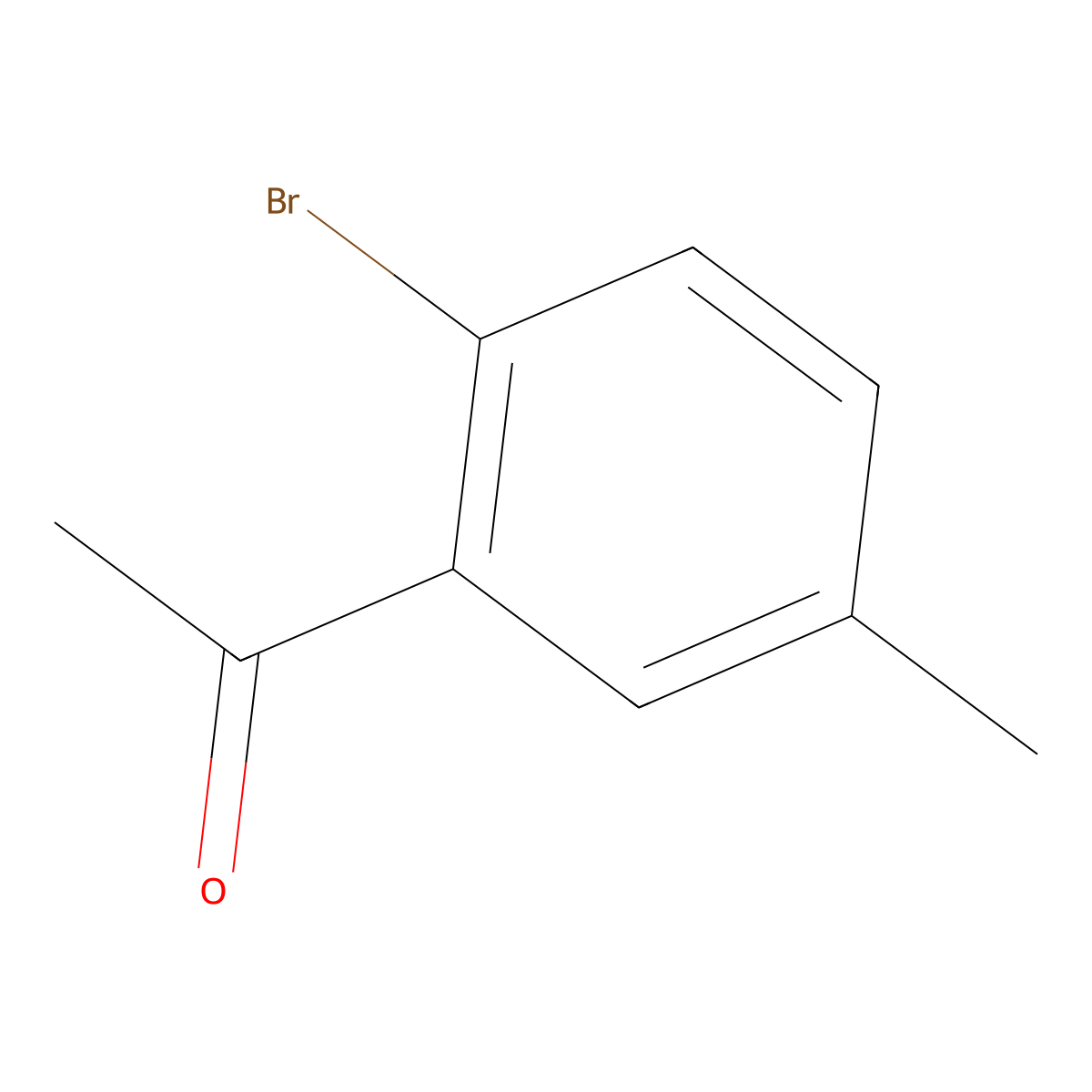 1-(2-Bromo-5-methylphenyl)ethanone molecular structure, CAS 77344-70-8